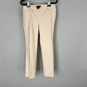 White House Black Market Beige Slim Ankle Pants Size 00S New Without Tags